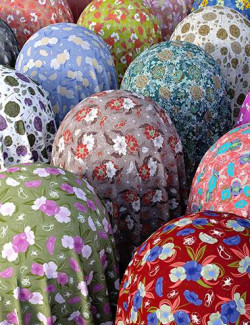 Summer Floral Fabric Iray Shaders