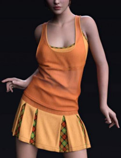 dForce Tank Top Outfit for Genesis 8 and 8.1 Females