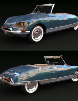 CITROEN DS21 CABRIOLET for DAZ Studio