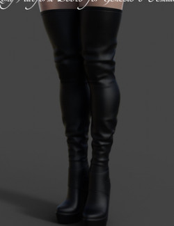 Long Platform Boots for Genesis 8 Female