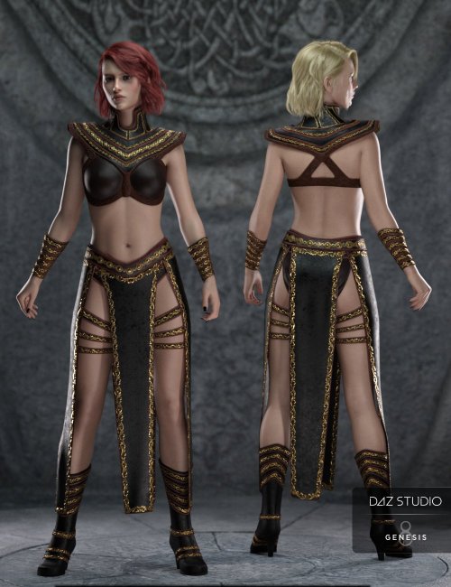 Night Queen Outfit for Genesis 8 Females