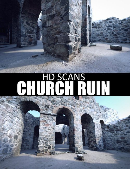HD Scans Church Ruin