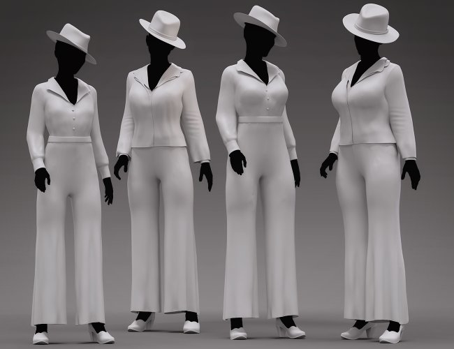 dForce Shoofly Sleuth Outfit for Genesis 8.1 Females