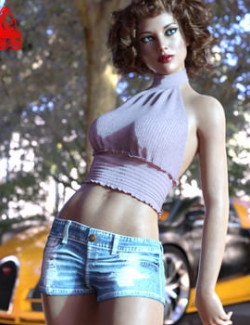 dForce Halter Top for Genesis 8 and 8.1 Females