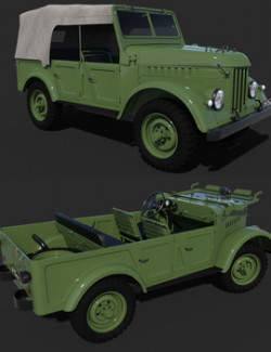 GAZ 69 COMMAND CAR for DAZ Studio