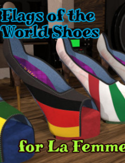 Flags of the world shoes