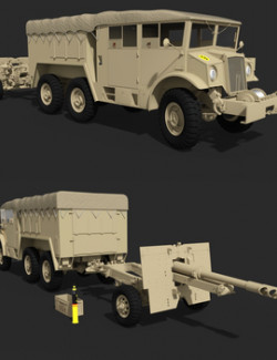 CMP CHEVROLET 6X6 WITH 25 PDR for DAZ Studio