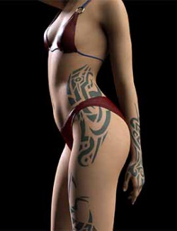 JMaki's Female Tribal Tattoo Set for Genesis 8/8.1