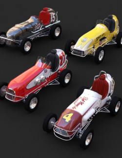 MIDGET RACE CARS BUNDLE for DAZ Studio