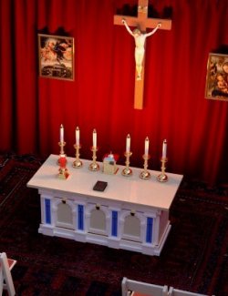 Crucifix and Portable Chapel Set