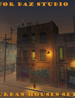 Urban Houses set for Daz Studio