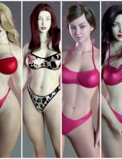 4 Curvy Body Character Morphs For Genesis 8 and 8.1F