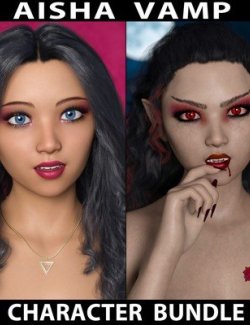 Aisha Vamp Character Bundle For Genesis 8 Female