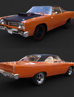 PLYMOUTH ROADRUNNER 1969 for DAZ Studio