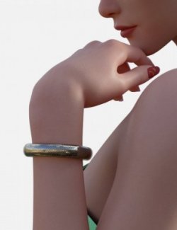 Wrist Bangle JB1 For Genesis 8 Female