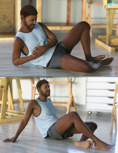 Sitting poses for Genesis 8 males | 3d Models for Daz Studio and Poser