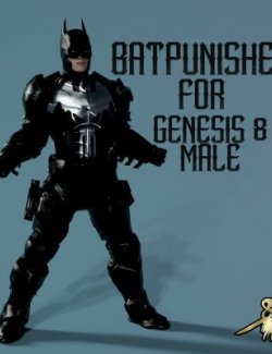 BatPunisher Suit For Genesis 8 Male