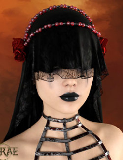 Prae-Gothic Veil For G8F Daz