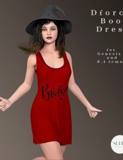 dForce Boo Dress For Genesis 8 and 8.1 Female