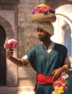 dForce Moroccan Flower Seller Outfit for Genesis 8 Males