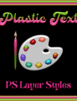 Plastic Text PS Layer Styles