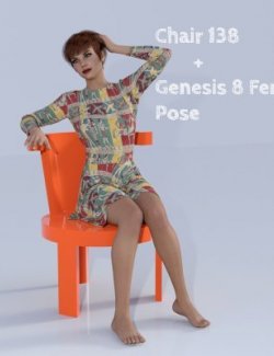 Chair 138 + One Pose For Genesis 8 Female
