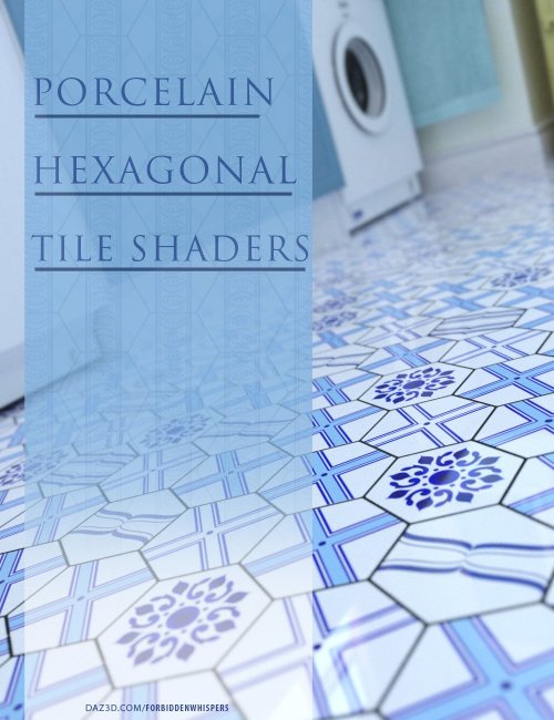 Porcelain Hexagonal Tile Iray Shaders