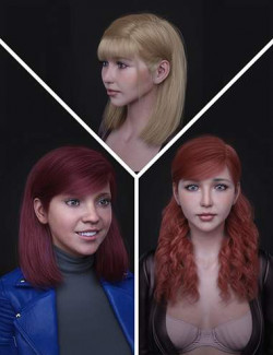Mnn Hairs for Genesis 8 and 8.1 Females