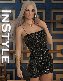 InStyle- dForce Dreamy Dress for Genesis 8 and 8.1 Females