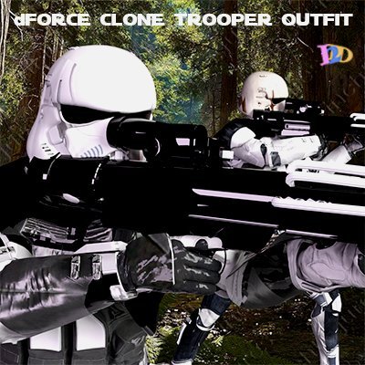 Star Wars Series: dForce Stormtrooper Outfit For G8.1M