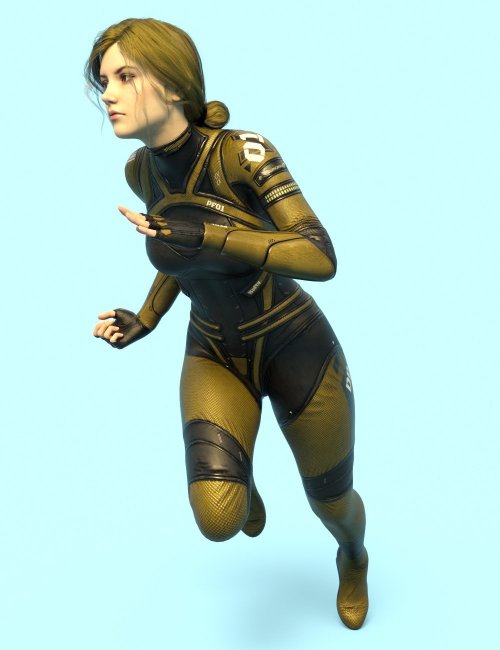 Abrion Combat Suit and Character Morph for Genesis 8 Female DAZ