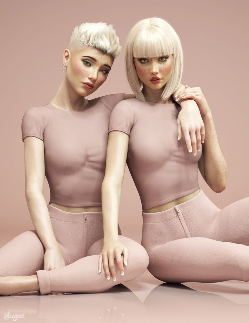 Two Fashion Models Pose On Gray Stock Photo 248691730 | Shutterstock