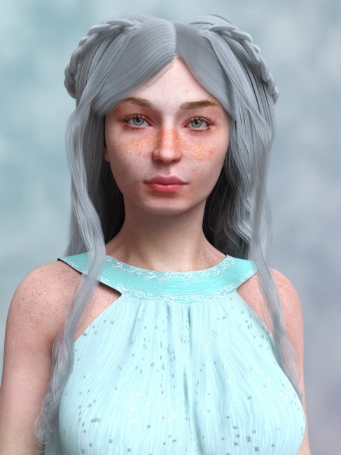 Fairytale Hair For G8 and G8.1 Females | 3d Models for Daz Studio and Poser