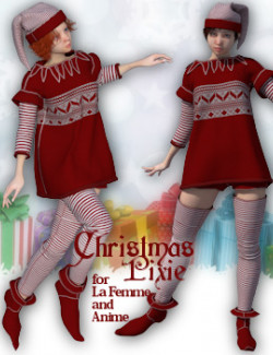 Christmas Pixie for La Femme and Anime