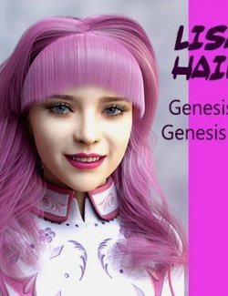 Lisa Hair For Genesis 8 Female