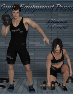 Gym Equipment Poses- L'Homme and La Femme