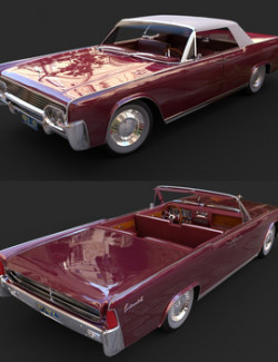 LINCOLN CONTINENTAL 1961 for DAZ Studio