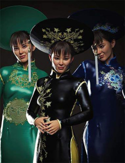 dForce Clara Vietnamese Princess Outfit Textures