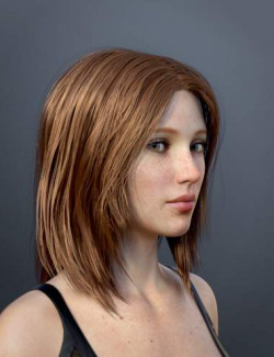 dForce Casual Hair for Genesis 8 and 8.1 Females