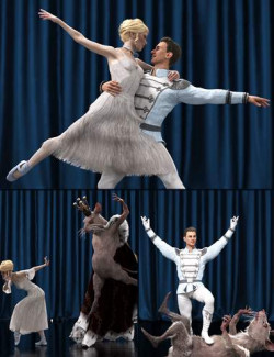 Finest Classical Ballet Poses for Genesis 8.1 Male and Female