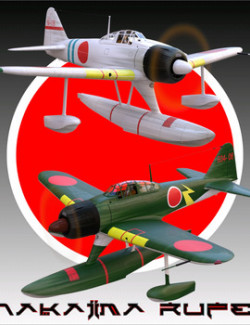 NAKAJIMA A6M2-N RUFE BUNDLE for DAZ Studio