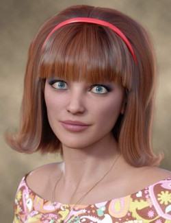 dForce Chelsea Hair for Genesis 8 and 8.1 Females