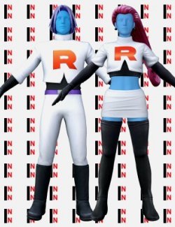Team Rocket Jessie and James For Genesis 8 Male & Female