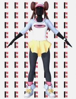PKMN Rosa Outfit For Genesis 8 Female