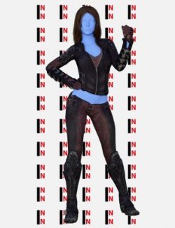 DC Thalia Al-Ghul Outfit For Genesis 8 Female