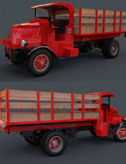 MACK AC 1935 STAKE BED for DAZ Studio