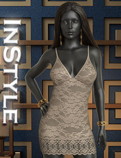 InStyle - Sofia Slip Dress for Genesis 8 and Genesis 8.1 Females