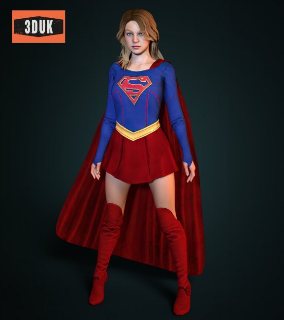 Supergirl For G8F (TV Show) | 3d Models for Daz Studio and Poser