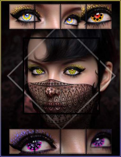 Flower Power Eye Builder Merchant Resource for Genesis 8.1 Females