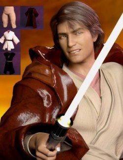 Star Wars Series: dForce Jedi's Outfit For G8.1M Pack 01
